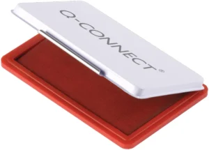 Q-CONNECT stempelkussen, ft 110 x 70 mm, rood — stempelkussens en -inkten