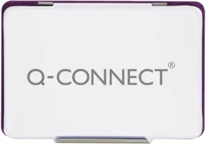 Q-CONNECT stempelkussen, ft 110 x 70 mm, paars — detail 2