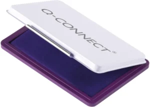 Q-CONNECT stempelkussen, ft 110 x 70 mm, paars — stempelkussens en -inkten