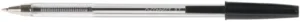 Q-CONNECT balpen, met dop, 0,7 mm, medium punt, zwart, doos van 50 stuks