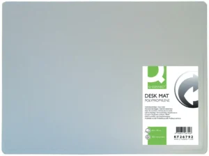 Q-CONNECT onderlegger, ft 53 x 40 cm, transparant — bureau-onderlegger