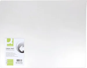 Q-CONNECT onderlegger, ft 65 x 50 cm, transparant — bureau-onderlegger