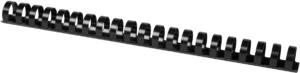 Doos met 50 zwarte Q-CONNECT bindruggen van 22 mm met 21 ringen