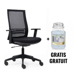 ACTIE EUROSEATS: 1 x bureaustoel Canillo (ref. CAN2010) + GRATIS 1 x Yankee kaars, 623 g
