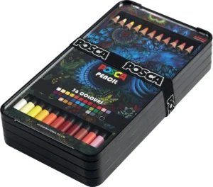 Posca Kleurpotloden, doos met 36 stuks — kleurpotlood