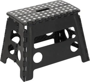 Escalo opstapje Uppy XL, opvouwbaar, zwart — ladders en opstapjes