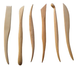 Boetseerspatel, set met 6 stuks — toebehoren voor boetseerpasta