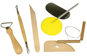 Basisset klei, set met 6 stuks — toebehoren voor boetseerpasta