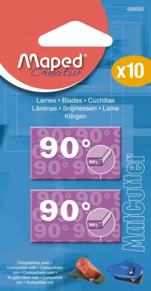Maped vervangmesjes voor MatCutter 90°, blister van 10 stuks — cutters en snijsystemen