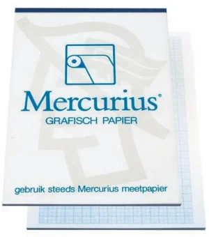 Mercurius millimeterpapier, ft A3, blok van 50 vel — detail 2