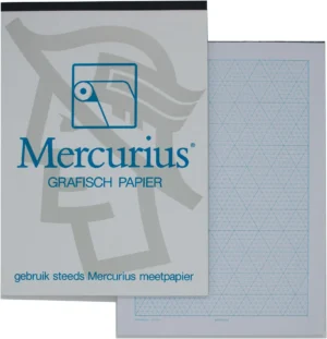 Mercurius isometrisch grafisch papier, 50 vel, ft A4 — millimeterpapier