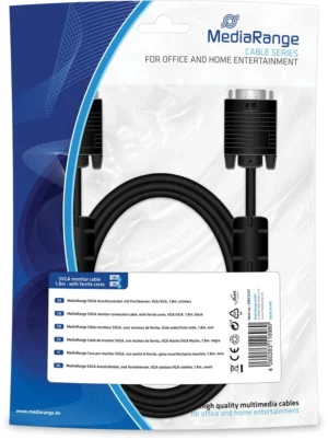 SVGA Aansluitkabel, met ferrietkernen, 1.8m — kabels en adapters