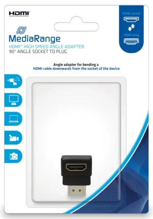 HDMI High Speed Hoek-adapter, 90 graden, Contrastekker/stekker — detail 2