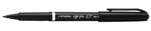 Uni-ball fineliner Sign Pen, 1mm, zwart — school- en tekenfineliners