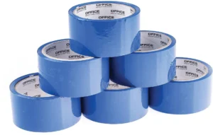 OFFICE products verpakkingstape, 48 mm x 46 m, blauw — detail 2