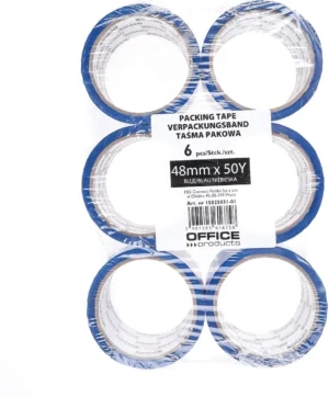 OFFICE products verpakkingstape, 48 mm x 46 m, blauw — verpakkingstape en dispensers