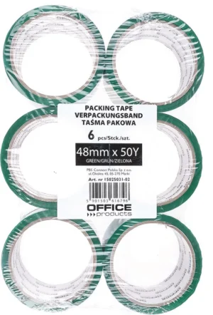 OFFICE products verpakkingstape, 48 mm x 46 m, groen — verpakkingstape en dispensers