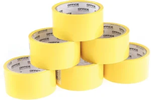 OFFICE products verpakkingstape, 48 mm x 46 m, geel — detail 2