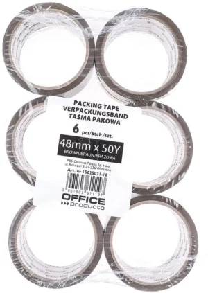OFFICE products verpakkingstape, 48 mm x 46 m, bruin — verpakkingstape en dispensers