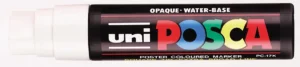Witte Posca paintmarker PC-17K met een schrijfbreedte van 15 mm
