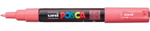 Posca paintmarker PC-1MC - 0,7-1 mm, koraalrood — productfoto 2