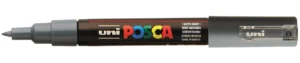 Posca paintmarker PC-1MC in leigrijs met fijne punt van 0,7 tot 1 mm