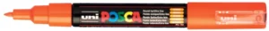 Posca paintmarker PC-1MC in oranje met schrijfbreedte 0,7 tot 1 mm