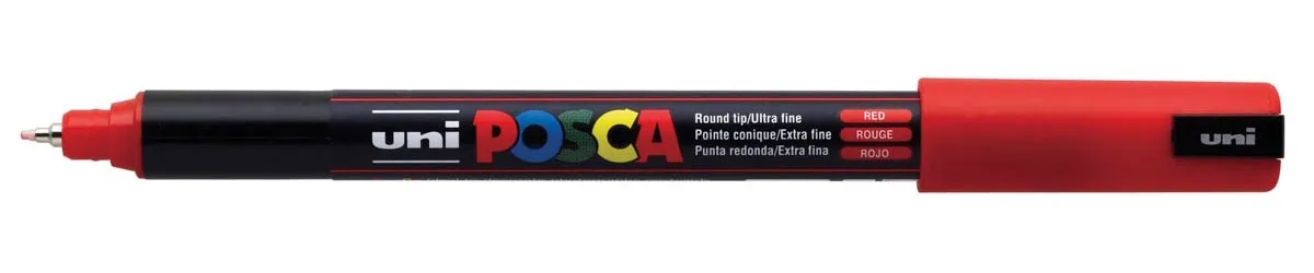 Uni POSCA paintmarker PC-1MR, 0,7 mm, rood — paint markers