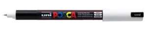 Witte Posca paintmarker PC-1MR met extra fijne punt van 0,7 mm