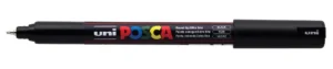 Zwarte Posca paintmarker PC-1MR met extra fijne punt van 0,7 mm