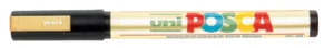 Uni Posca PC-3M paintmarker in goud met een schrijfbreedte van 1,5 mm