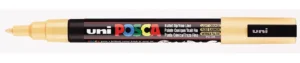 Uni POSCA paintmarker PC-3M in zalmroze met een schrijfbreedte van 1,5 mm