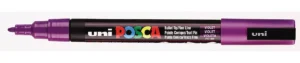 Uni POSCA paintmarker PC-3M in paars met schrijfbreedte van 1,5 mm