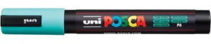 Uni POSCA paintmarker PC-3M in zeegroen met een schrijfbreedte van 1,5 mm