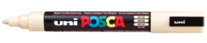 Uni POSCA paintmarker PC-5M in beige met schrijfbreedte 1,8 tot 2,5 mm