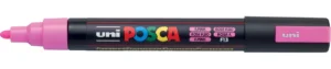 Uni POSCA paintmarker PC-5M in fluo roze met ronde punt