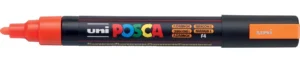 Uni POSCA paintmarker PC-5M in fluo oranje met schrijfbreedte 1,8 tot 2,5 mm