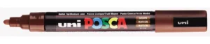 Uni POSCA paintmarker PC-5M in bruin met schrijfbreedte 1,8 tot 2,5 mm