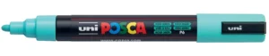 Uni POSCA paintmarker PC-5M in zeegroen met schrijfbreedte 1,8 tot 2,5 mm