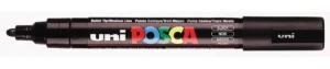 Uni Posca paintmarker PC-5M in zwart met schrijfbreedte 1,8 - 2,5 mm