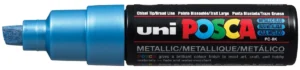Uni Posca PC-8K paintmarker in blauw metaal met schrijfbreedte van 8 mm