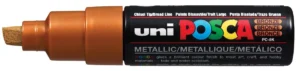 Uni POSCA paintmarker PC-8K in de kleur brons met een schrijfbreedte van 8 mm