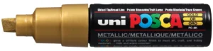 Uni POSCA paintmarker PC-8K met gouden inkt en 8 mm schrijfbreedte