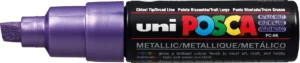 Uni POSCA paintmarker PC-8K in metallic paars met 8 mm schrijfbreedte