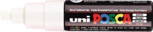 Uni POSCA PC-8K paintmarker in het wit met een schrijfbreedte van 8 mm