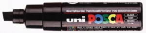 Uni POSCA PC-8K paintmarker in het zwart met een schrijfbreedte van 8 mm