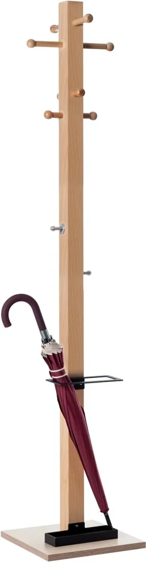 Kapstok Easycloth model B, uit hout, zwart — detail 2