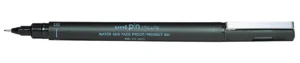 Uni Pin fineliner, ronde punt, 0,2 mm, zwart — school- en tekenfineliners