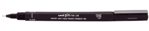 Uni Pin fineliner, ronde punt, 0,05 mm, zwart — school- en tekenfineliners
