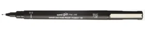 Uni Pin fineliner, ronde punt, 0,5 mm, zwart — school- en tekenfineliners
